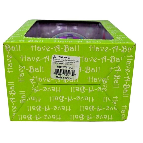 Have a Ball Purple Religious Buttony Cross Holiday Christmas Tree Ornament - Picture 5 of 6